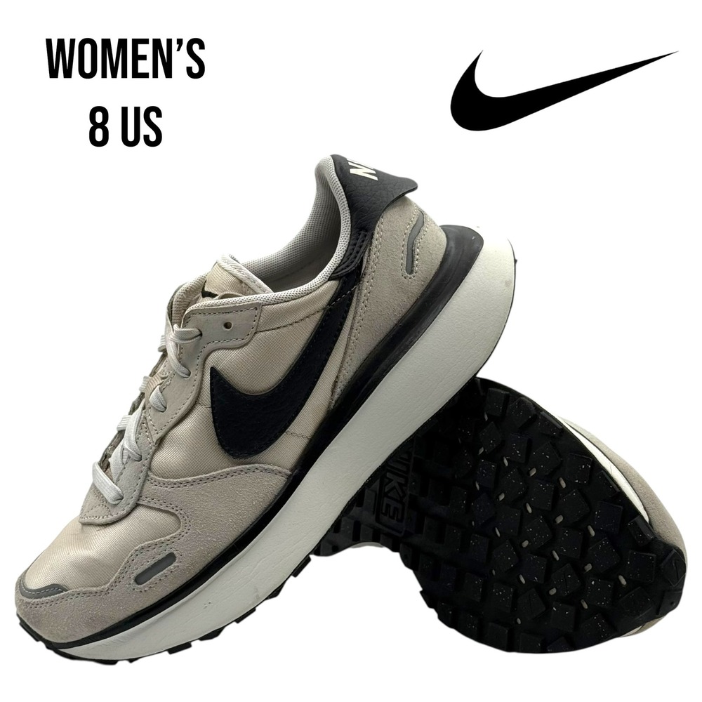 Nike Waffle Debut Vintage Women's Shoes Sail Black‎ White FD2196-100 Size 8